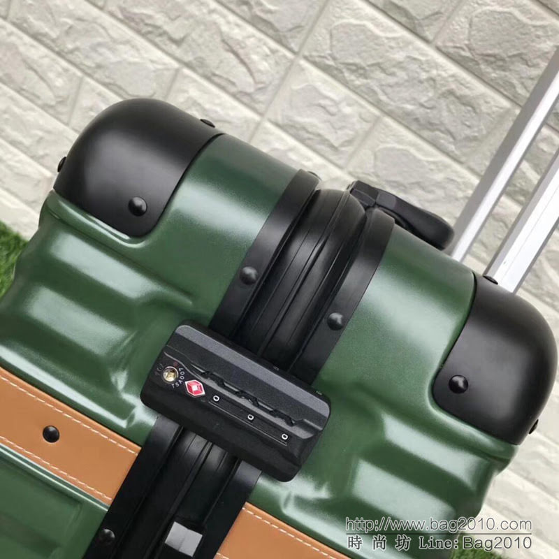 RIMOWA日默瓦 慶國慶 Pc配鋁合金寬 時尚拉杆箱 20寸登機箱  xbt1113